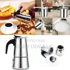 Classic Stainless Steel Stovetop Espresso Maker / Moka Pot -Multicolor