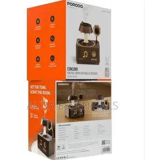 Porodo Lifestyle Concord Vintage Aroma Diffuser Speaker