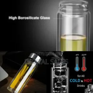 Premium Double Wall Glass Tea Infuser Bottle