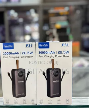 P31 30,000mah Portable Power Bank With 22.5w Fast Charging, Led Digita