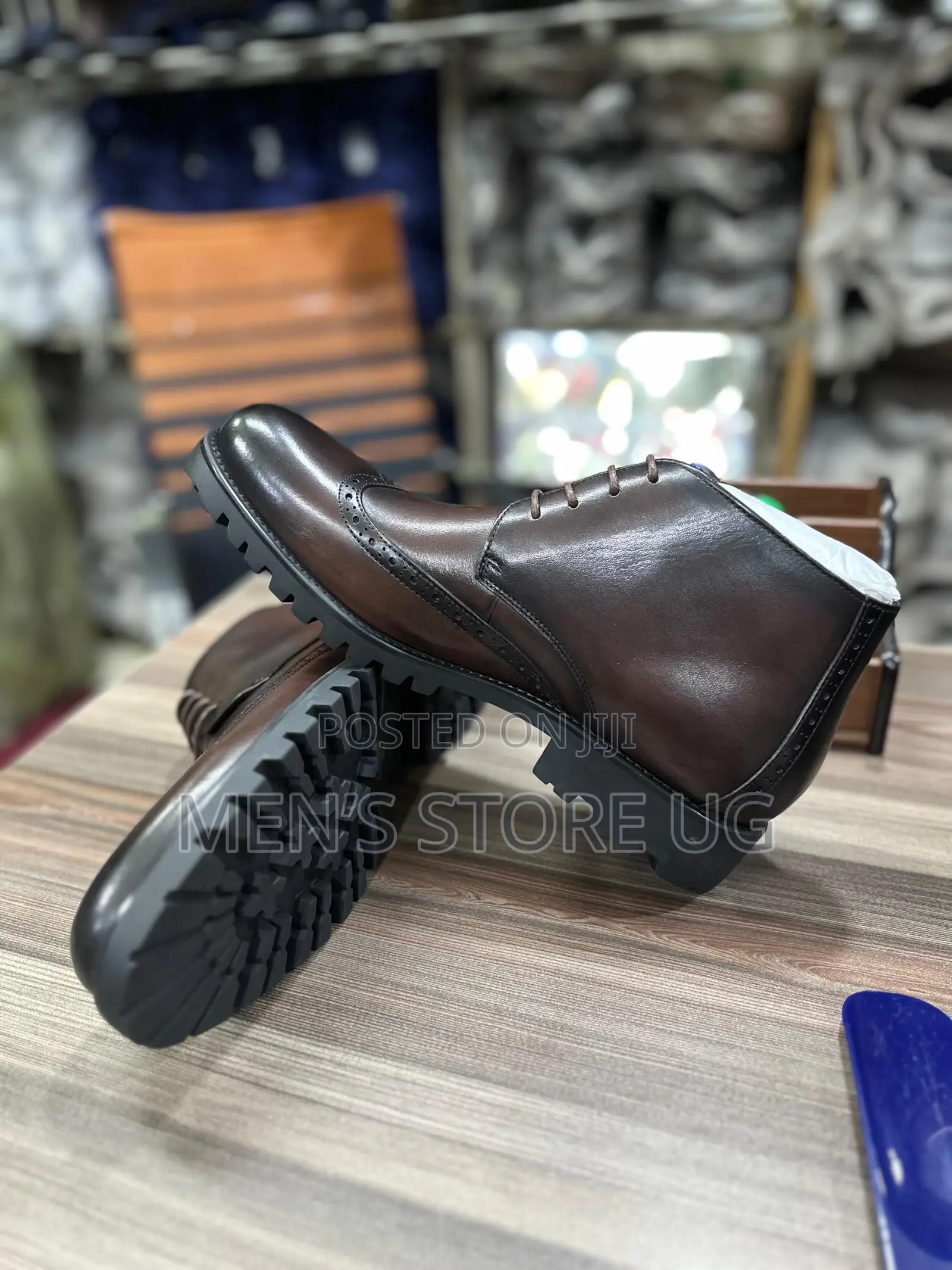 Men’S Premium Classic Leather Franco Banetti Oxford Boots