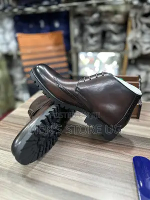 Men’S Premium Classic Leather Franco Banetti Oxford Boots