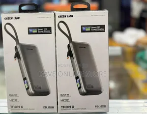 Green Lion Tron X 20000mah Power Bank With 165w Power Delivery, Usb-C