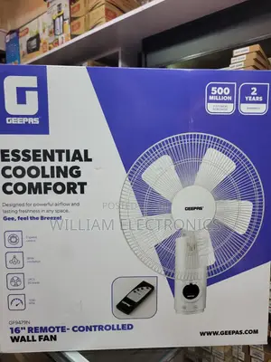 Geepas 16inch Remote Control Wall Fan