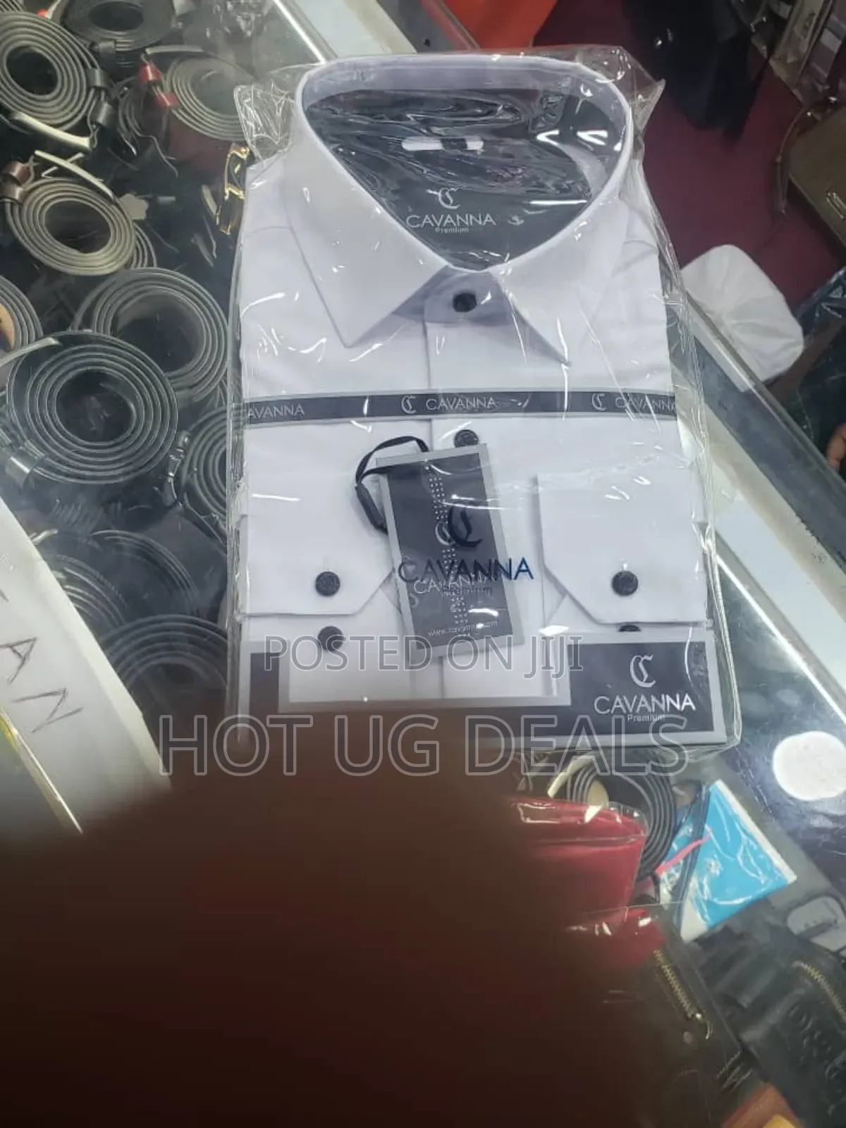 Mens Office Long Sleeved Cotton Shirt  - White