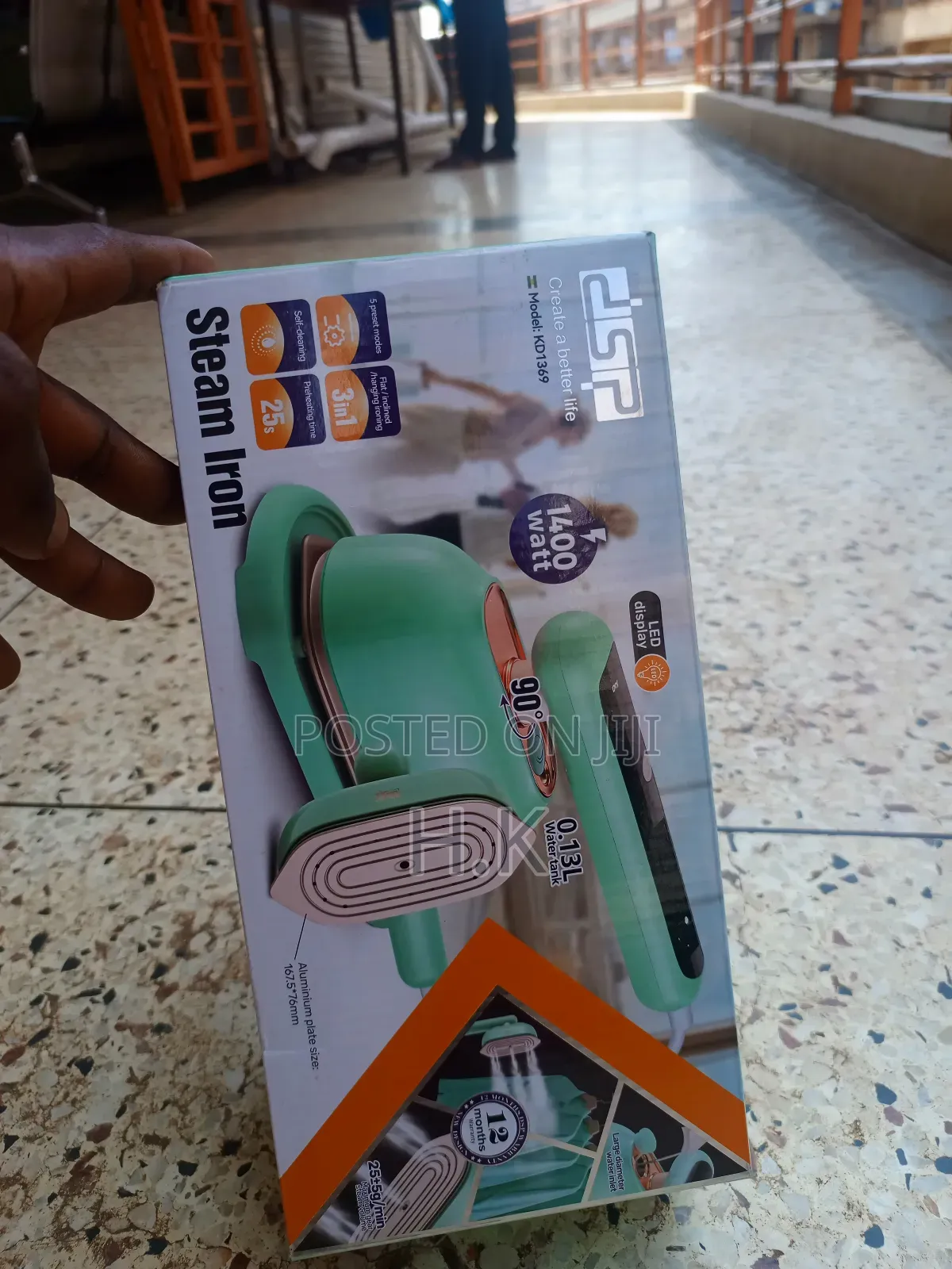 Portable Mini Steam Iron, DSP Model Kd1369.