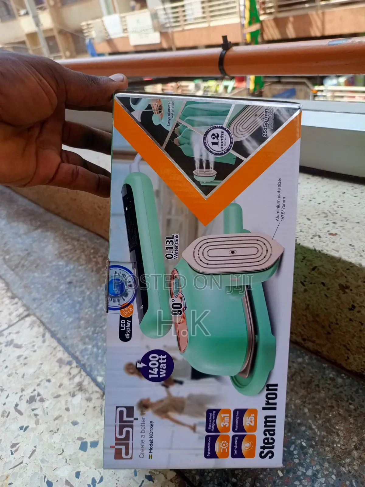 Portable Mini Steam Iron, DSP Model Kd1369.