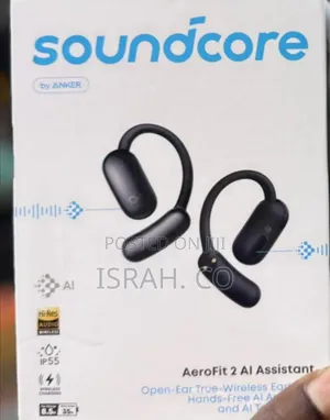 Anker Soundcore Aerofit 2 Ai Assistant Open-ear Headphones, Pressure-