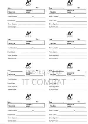 6 Receipts on a Page