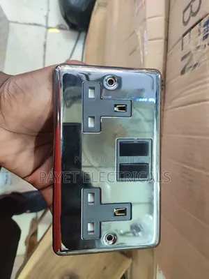 Silver Double Socket