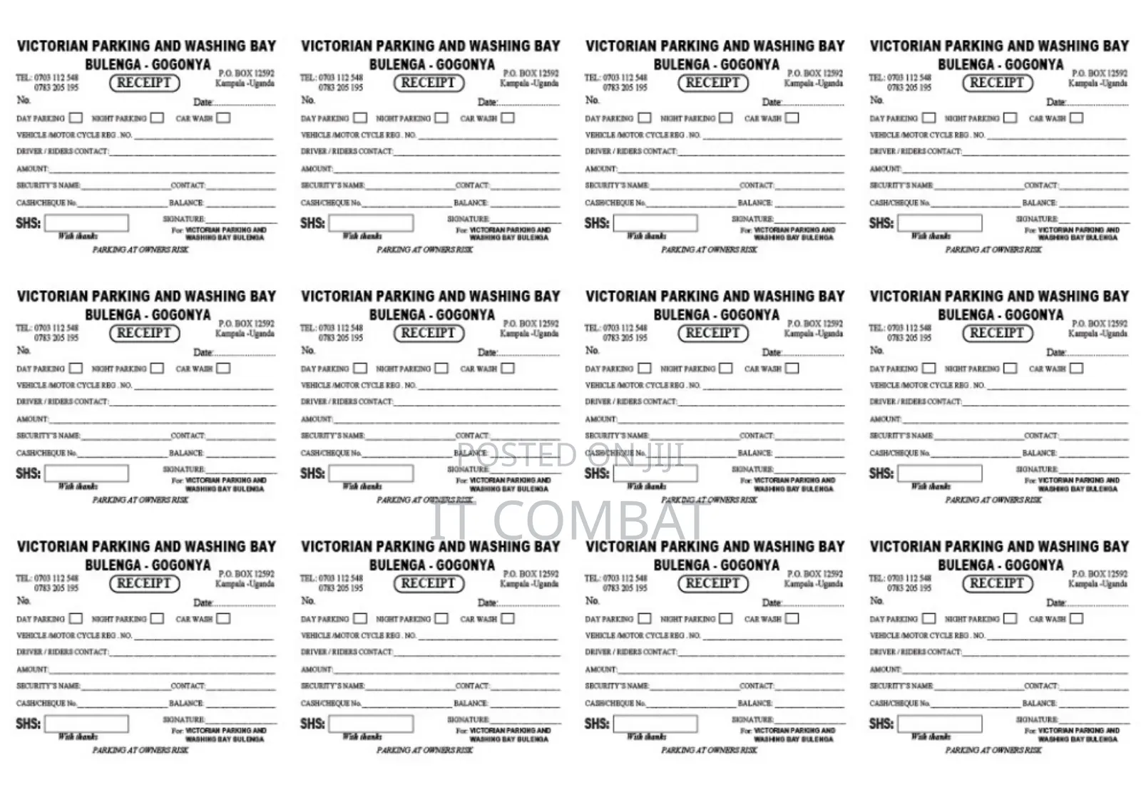 Customized Receipt Books