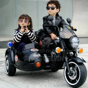 Large Size 3 Wheel Battery Operated Motorcycle With Sidecar