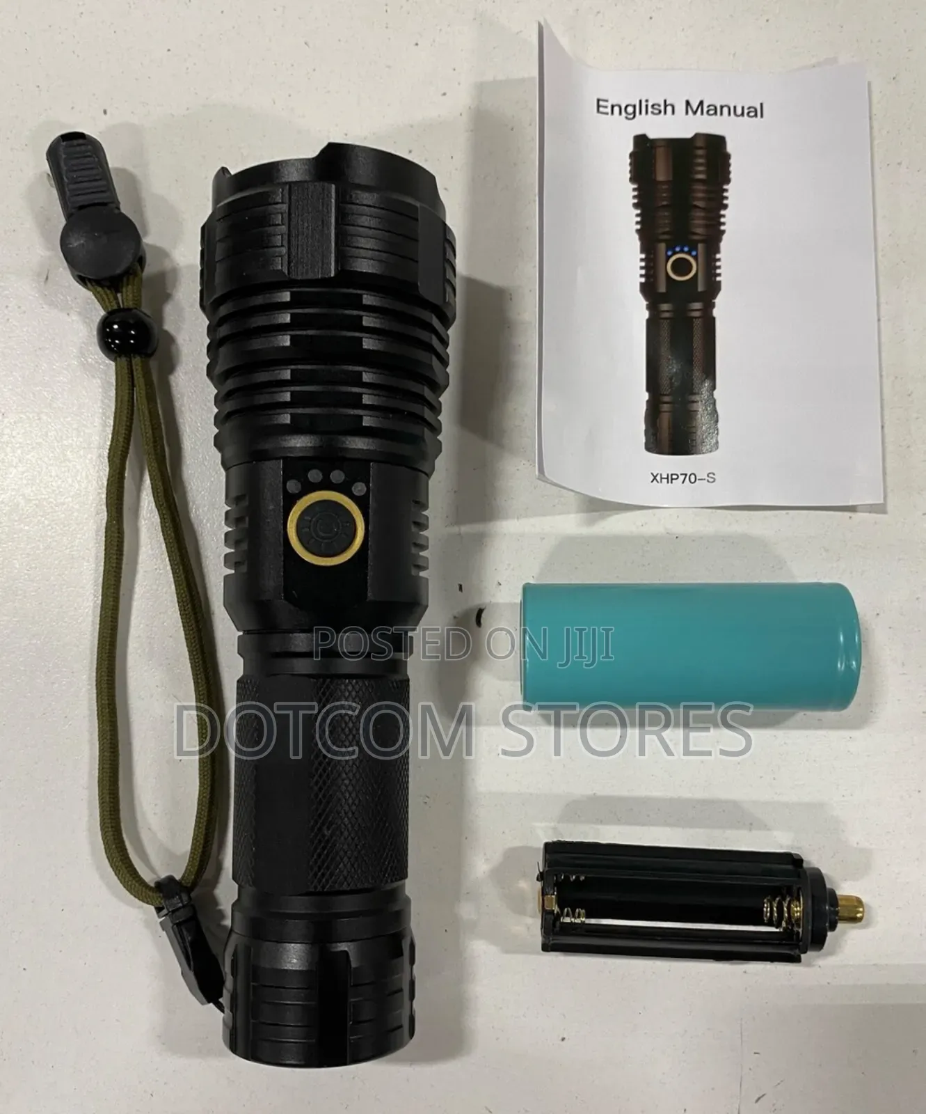 High-Lumen Rechargeable Led Security Flashlight
