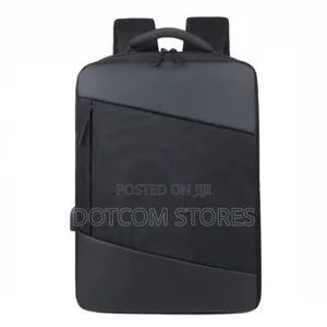 Black and Grey Laptop Backpack With a Usb Charging Port.