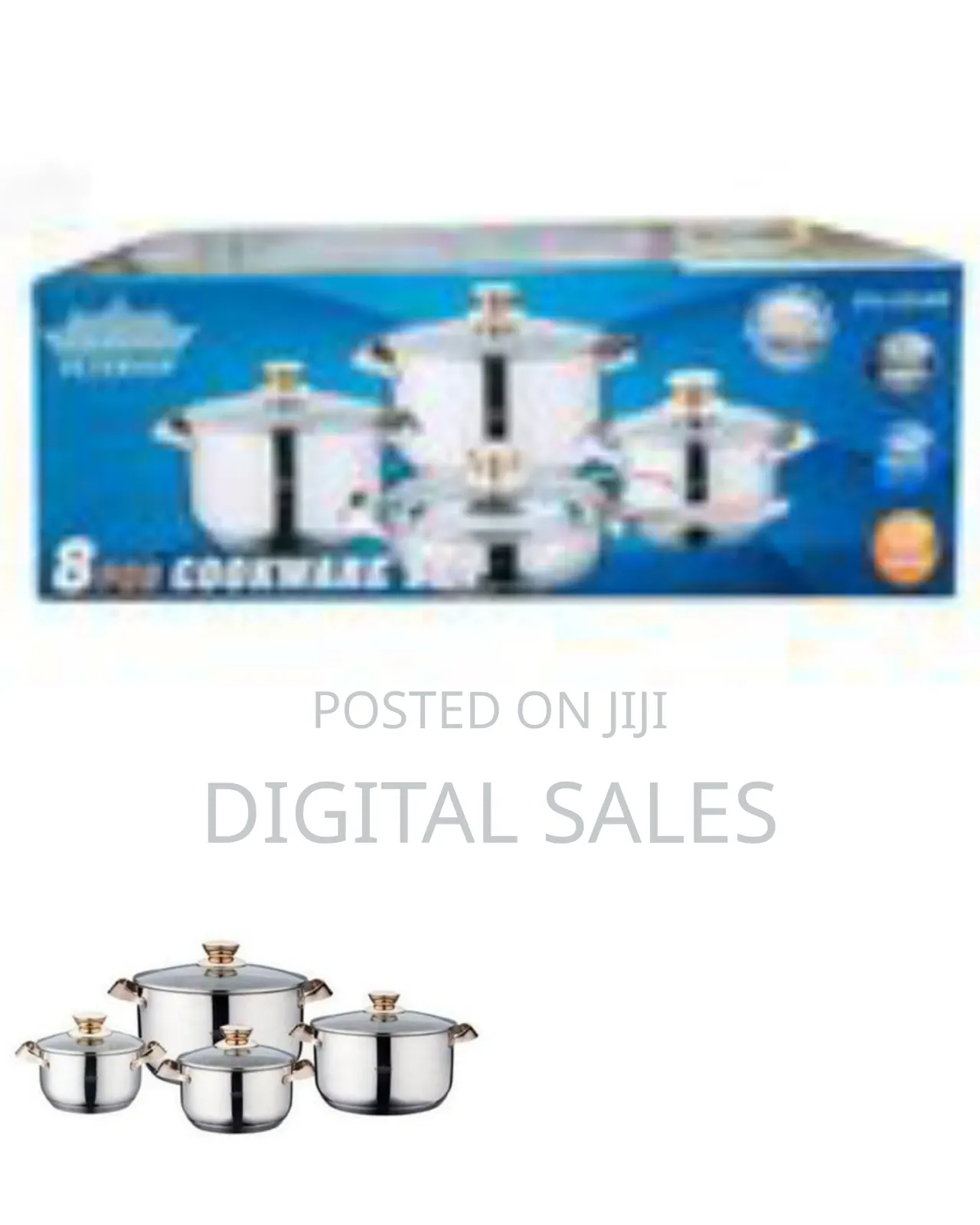 Peterhof 8-Piece Stainless Steel Cookware Set