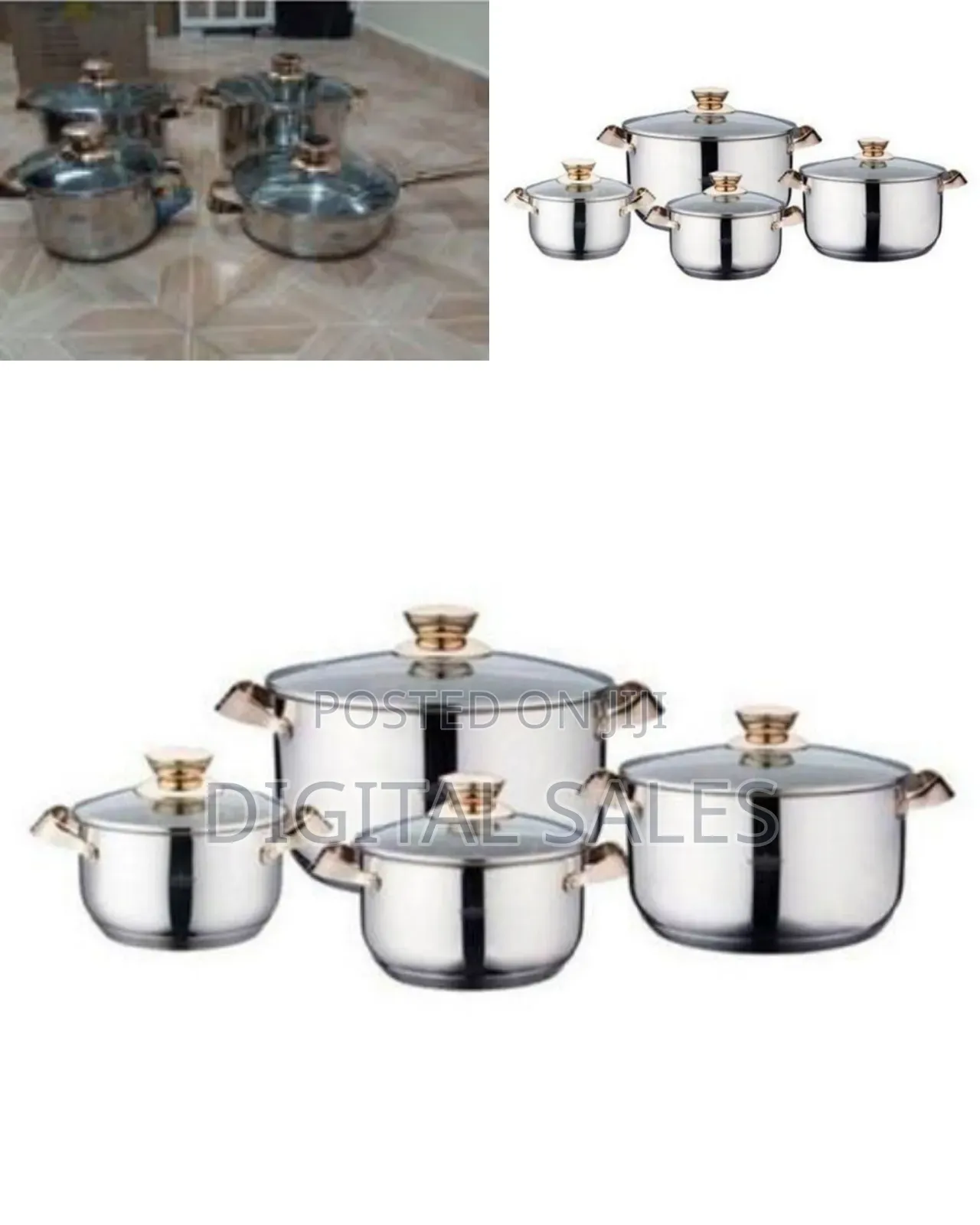 8-Piece Elegant Stainless Steel Cookware