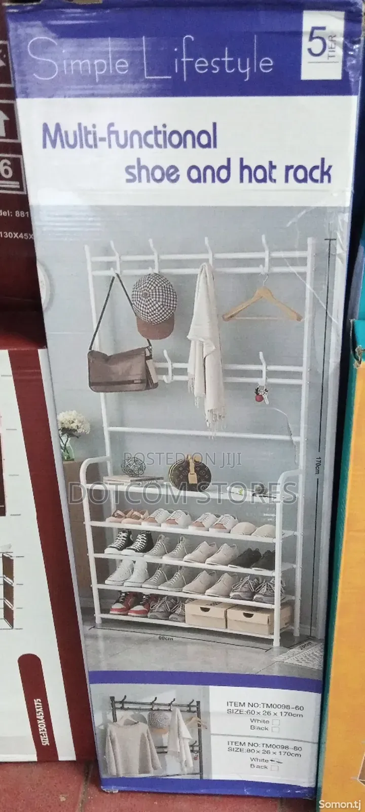 Simple Lifestyle Multi-functional 5-tier Shoe And Hat Rack
