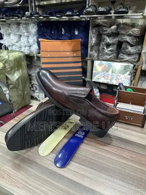 Men’S Premium Leather Classic Gentle Office Plain Loafers