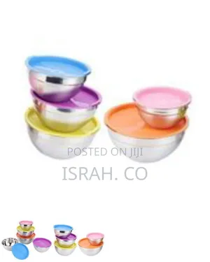 Set of 10 Stainless Steel Serving Bowls