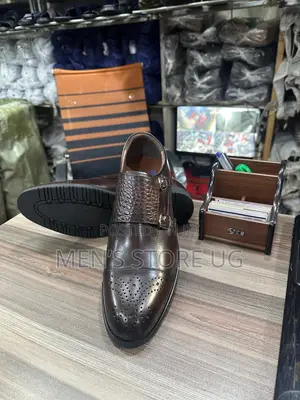 Men’S Premium Formal Gentle Office Monk Strap Oxford Shoes
