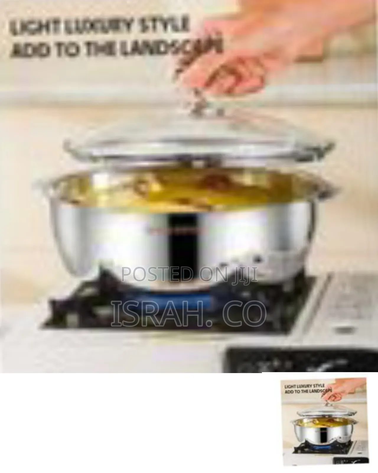 8-Piece Set of Stainless Steel Pots With Glass Lids