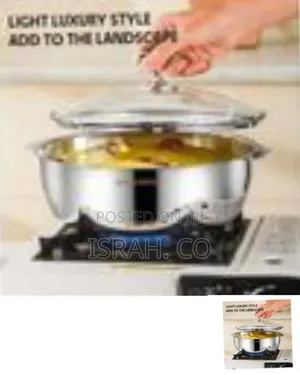 8-Piece Set of Stainless Steel Pots With Glass Lids