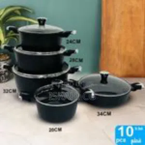 Premium Non-Stick Cookware Set With Tempered Glass Lids