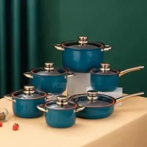 Premium Non-Stick Cookware Set With Tempered Glass Lids