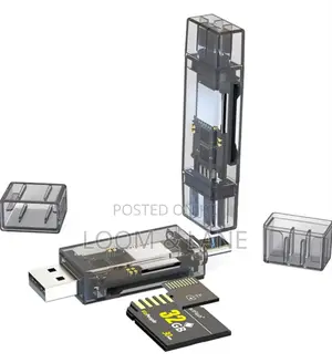 Go-Des Gd-Dk006 Transparent Design 4-in-1 Tf/Sd Card Reader