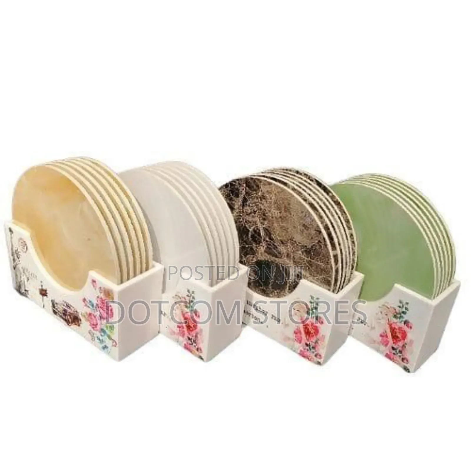 Drink Coasters With Holder for Coffee Table