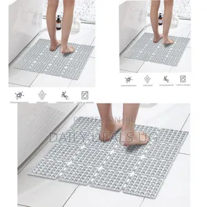 An Interlocking Anti-Slip Shower and Bath Mat