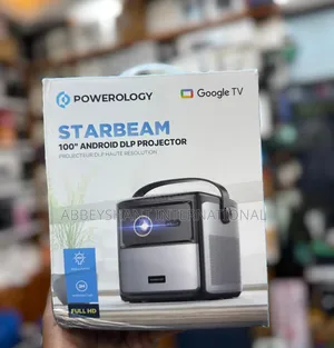 Powerology Starbeam Projector 100" Android DLP Projector.