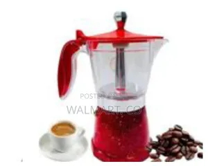 Stovetop Expresso Maker With Glass Carafe and Granulated Base