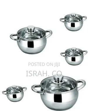 6 Pieces Set Of Heavy Duty Stainless Steel Cookware Serving