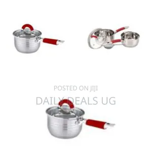 4-Pc Stainless Steel Milk Pan and Sauce Pan Set - Multicolor