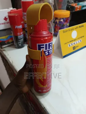 A Portable "Fire Stop" Fire Extinguisher Spray.