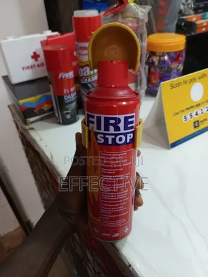 A Portable "Fire Stop" Fire Extinguisher Spray.