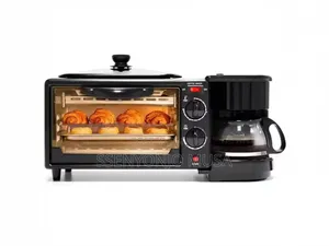 Hoffman 3-in-1 Breakfast Machine | Coffee Maker, Frying Pan.