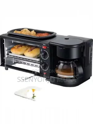 Hoffman 3-in-1 Breakfast Machine | Coffee Maker, Frying Pan.