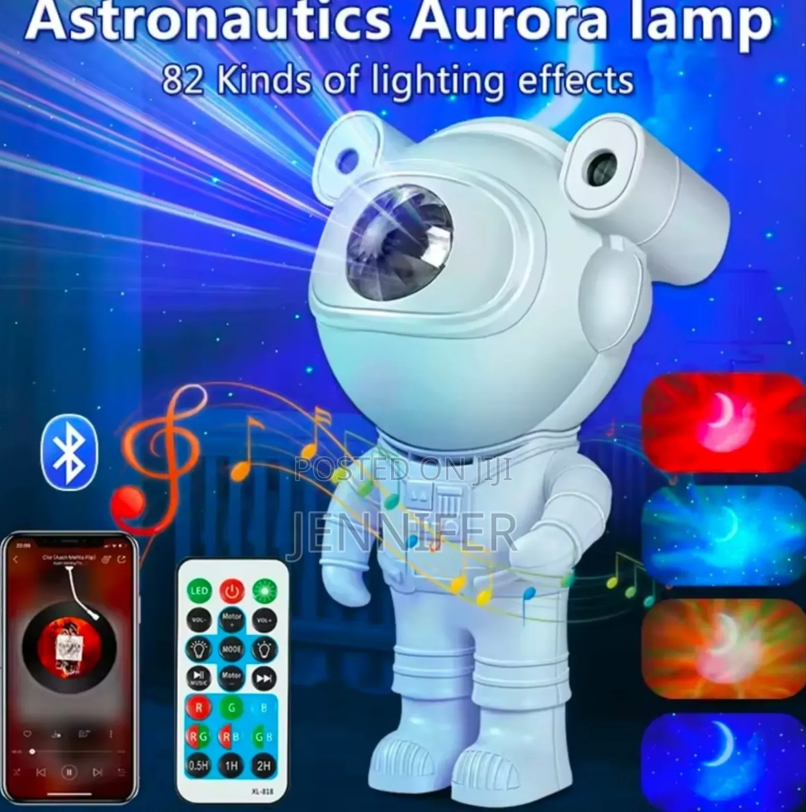 Space Decor Astronaut Speaker Projector