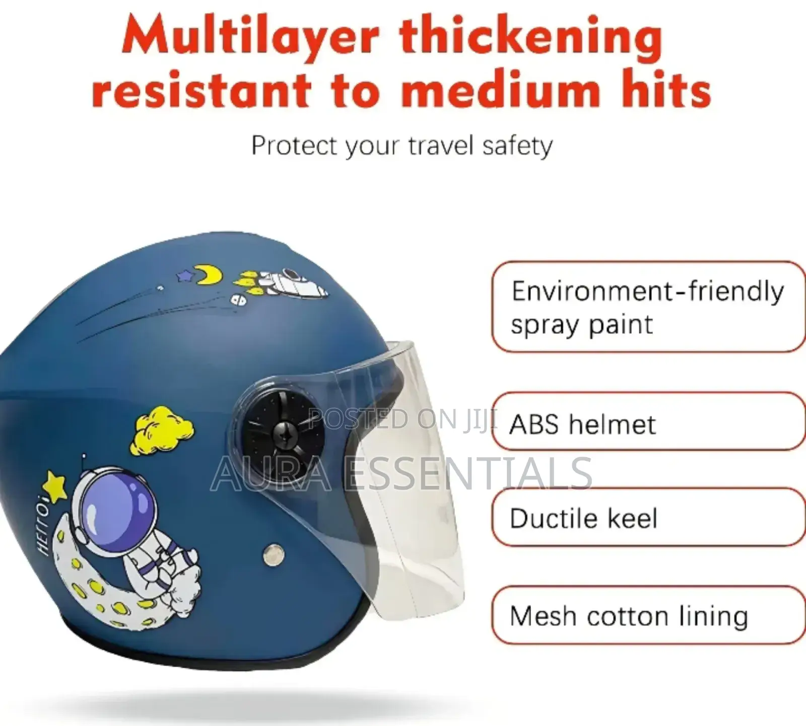 Open-face Kids' Motorcycle Or Scooter Helmet