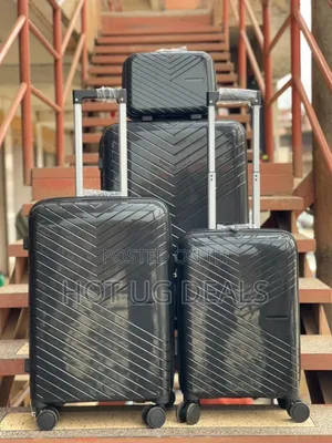 4pcs Waterproof Rubber Plastic Travel Suitcases