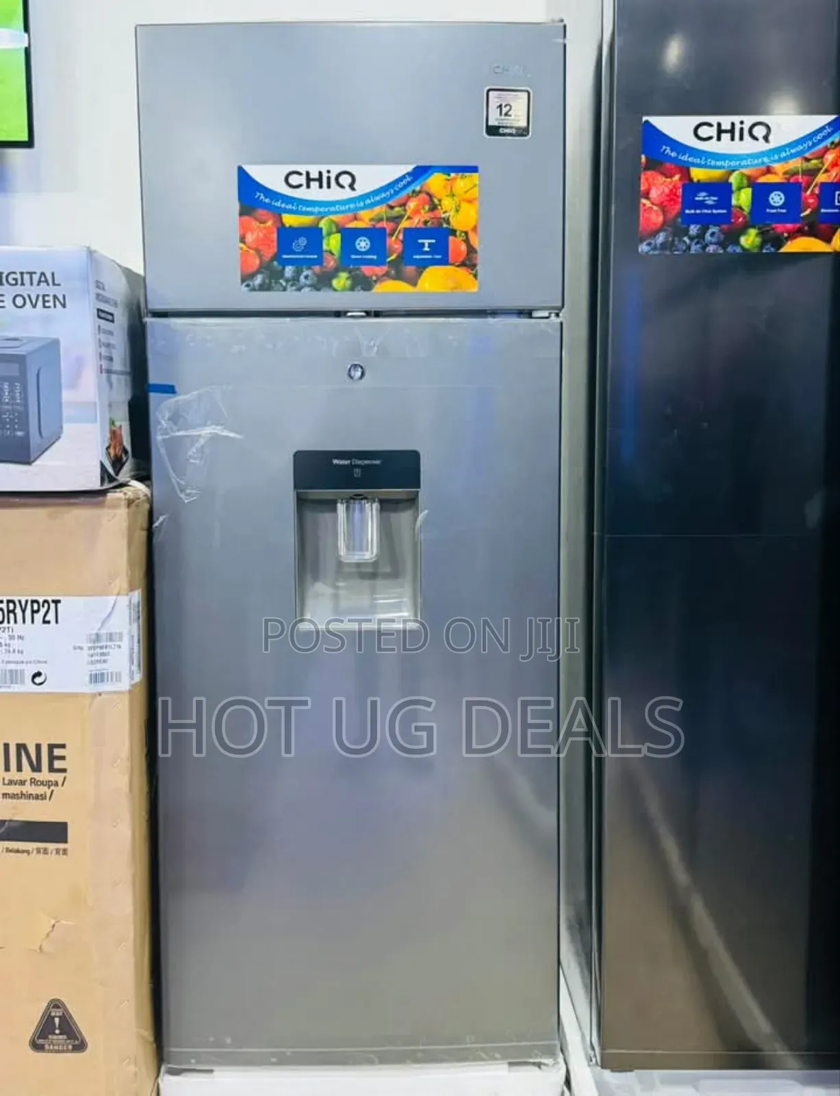 Chiq 270 Litres Double Door Defrost Refrigerator With Water Dispenser