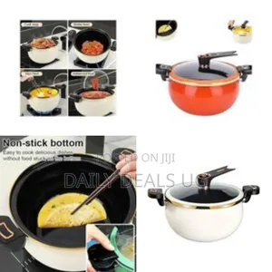 Stylish Modern Casserole Pot / Stockpot With Tempered Glass Lid