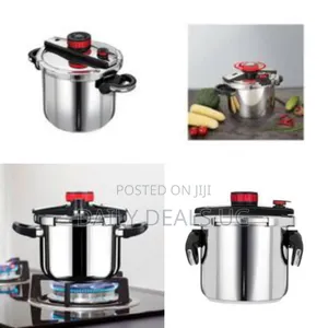 Compact Stainless Steel Stovetop Pressure Cooker - Multicolor