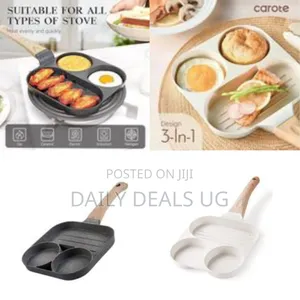 Multi-Sectional Non-Stick Breakfast Pan With Wood-Effect Handle