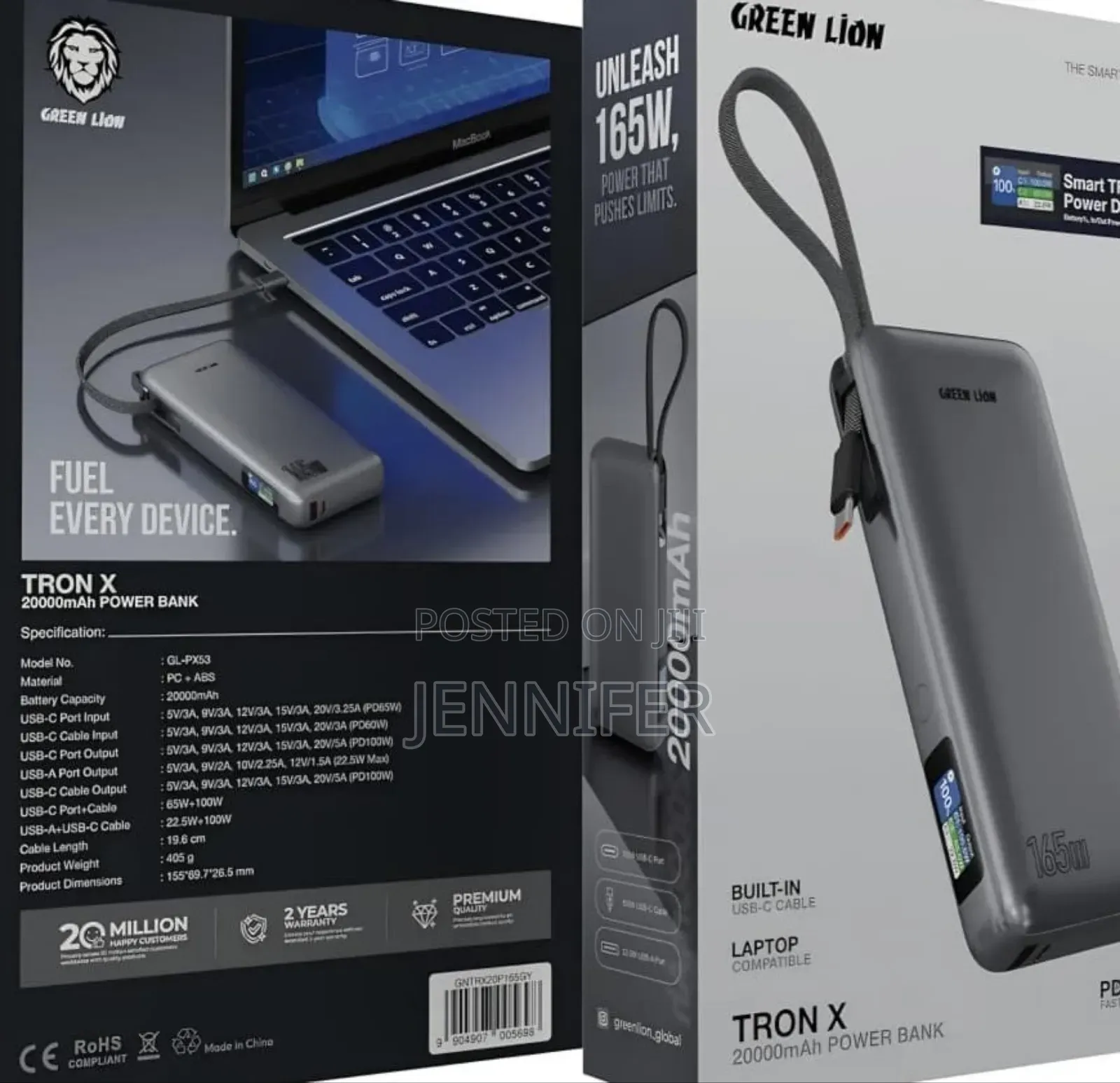 Two Green Lion Tron X 20000mah Power Banks