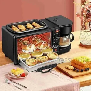 Hoffmans 3 in 1 Breakfast Maker Oven, Coffee and Pan