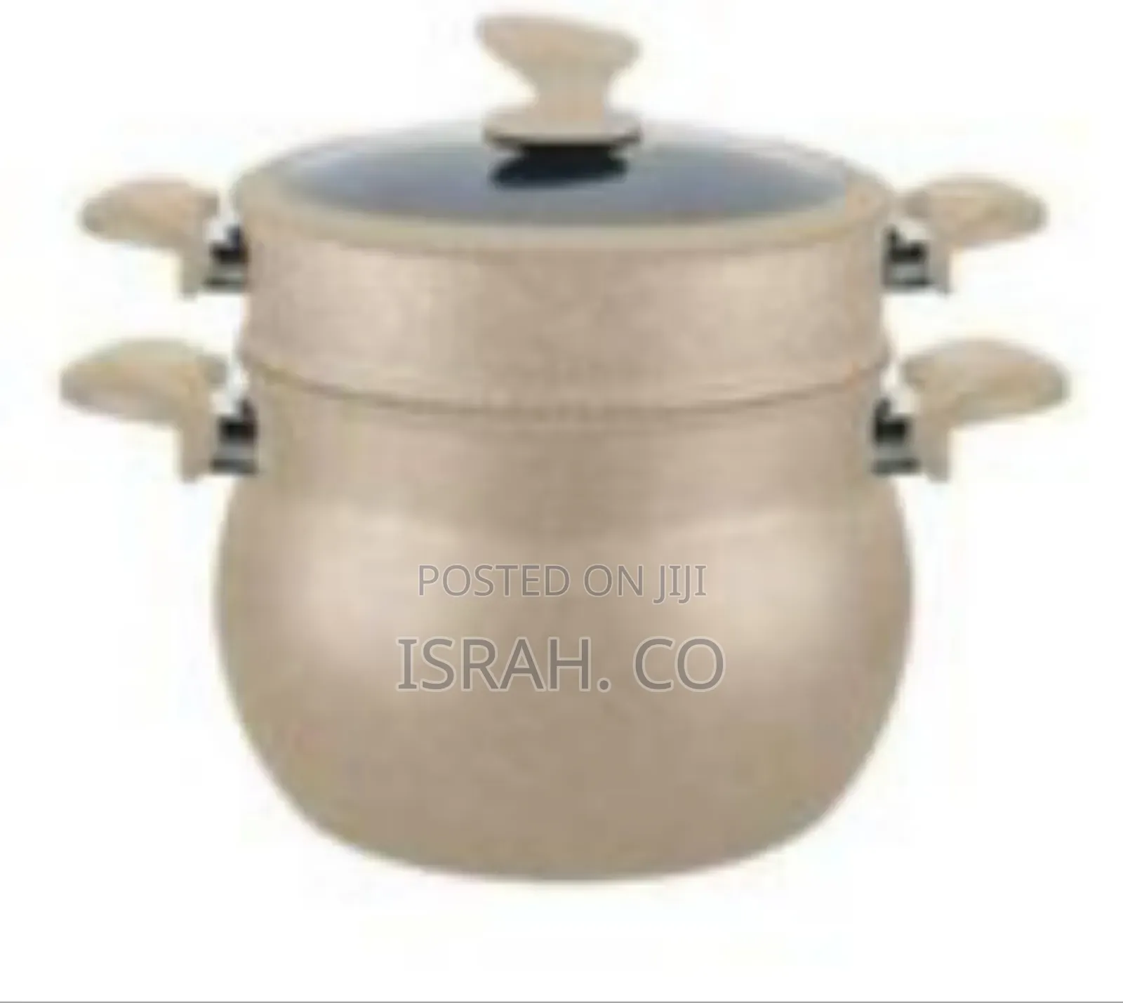 Non-stick 2-tier Steamer Pot With Glass Lid, 8l