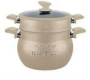 Non-stick 2-tier Steamer Pot With Glass Lid, 8l
